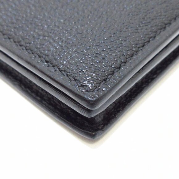 HERMES Bearn Souffle - Black Chevre Square P Long Wallet 788-081625 - Picture 6 of 11